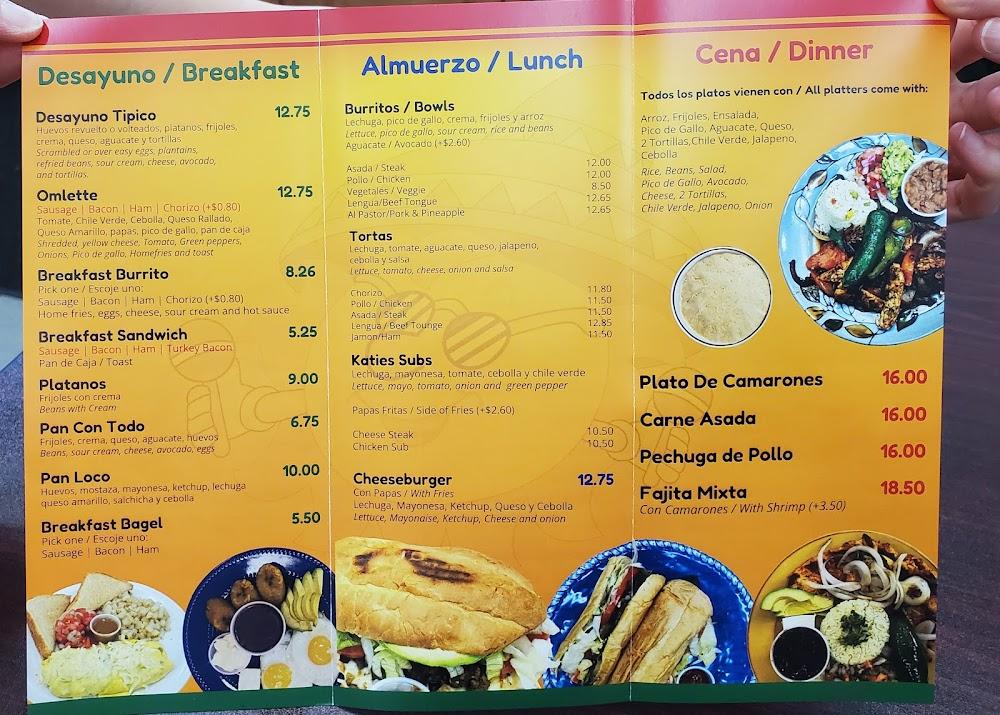 Katie's Tex Mex Menu image 2