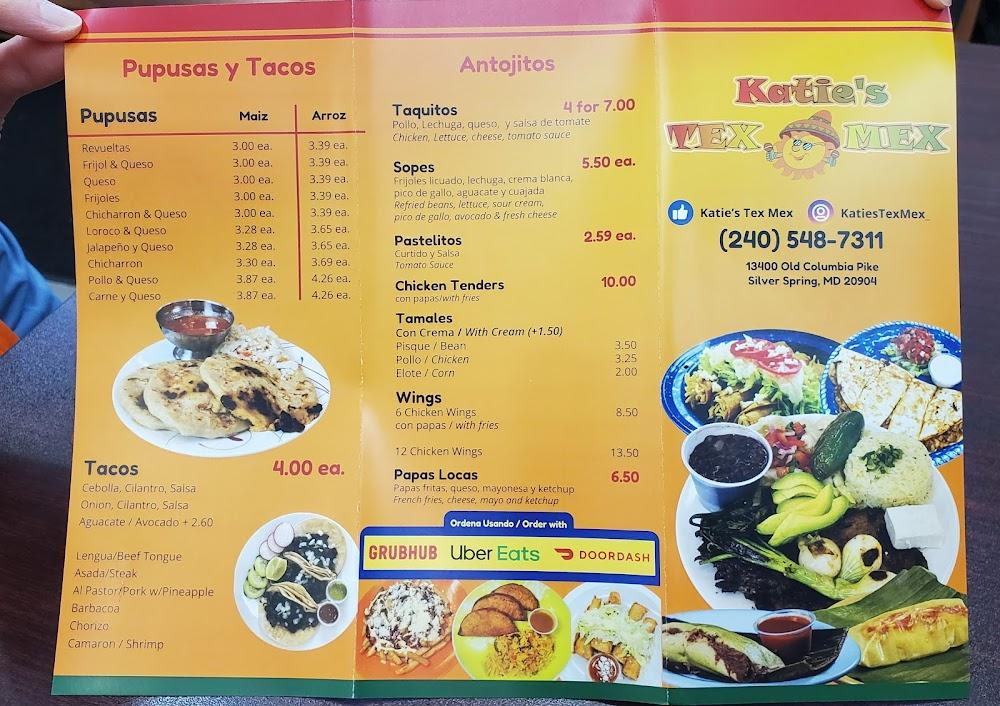 Katie's Tex Mex Menu image 3